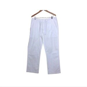 Sean John Pants 3XL Pants Linen Blend Draw String White Mesh Lined Breezy Summer
